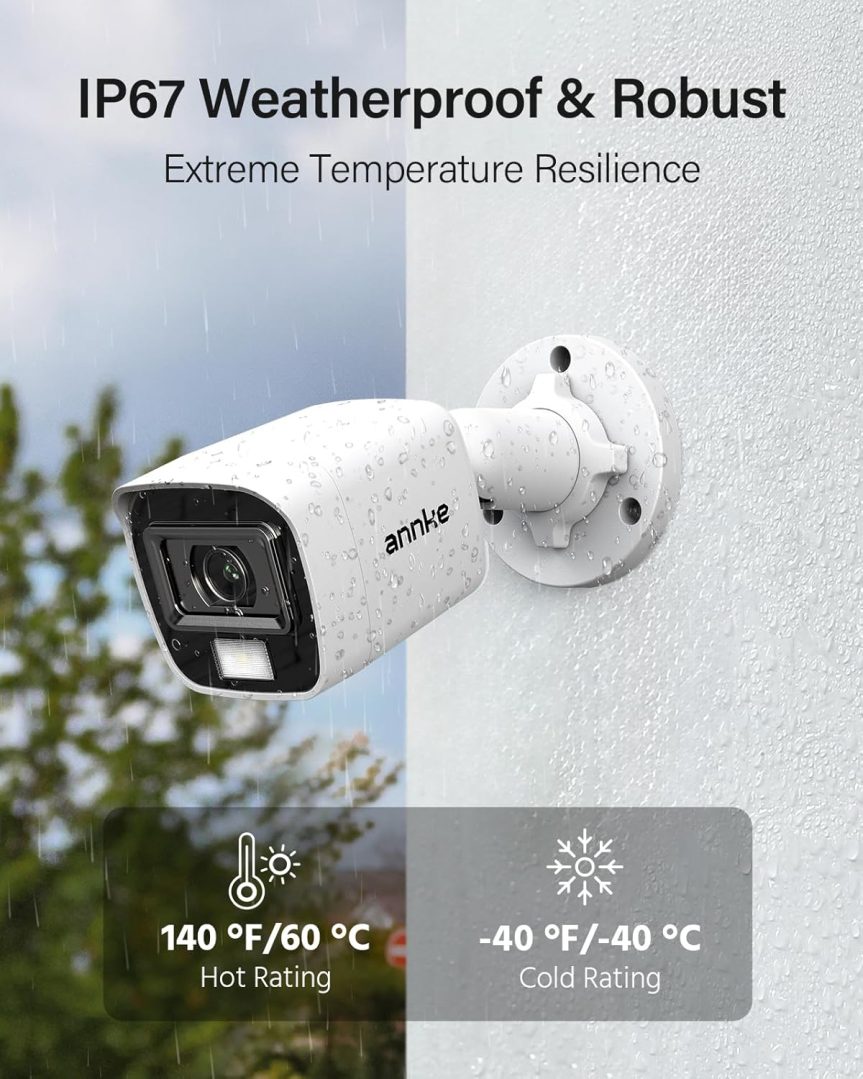 ANNKE 2MP Security Camera System, 8 Channel 3K Lite DVR Recorder with 1TB eSSD, AI Motion Detection, 4X 1080P (1920×1080) Add-on Wired Bullet Cams, 4X 2MP Turret Cams, Smart Dual Light, IP67, White - Image 6